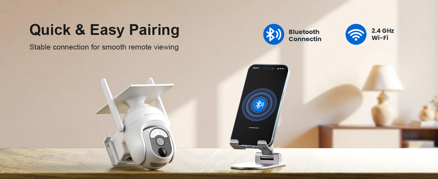 HOSAFE 2K Solar WiFi Security Camera