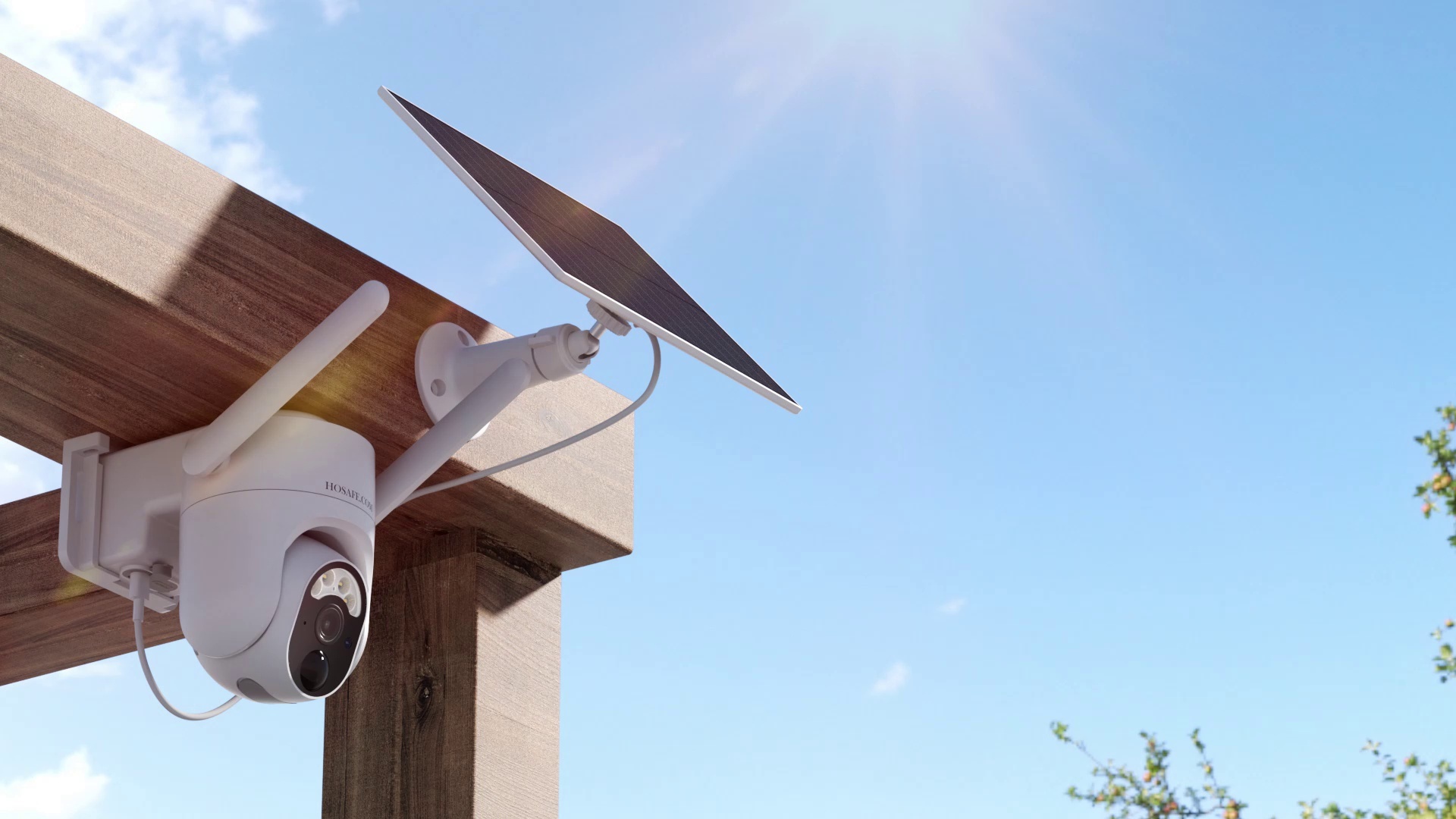 HOSAFE 4G Solar PTZ Camera with 1-Year Data