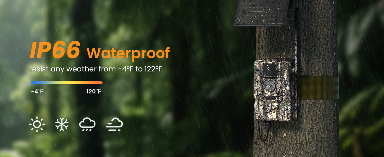 HOSAFE 4G Solar Cellular Trail Camera — Flash Sale