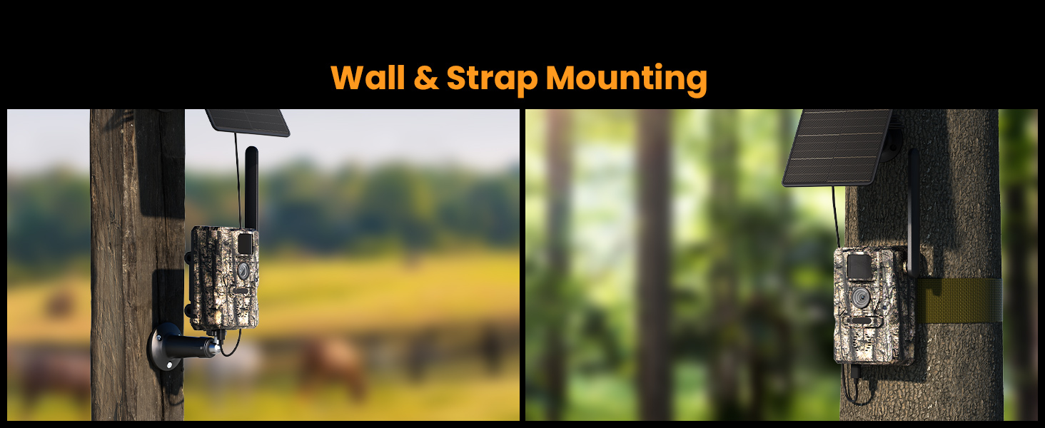 HOSAFE 4G Solar Cellular Trail Camera — Flash Sale