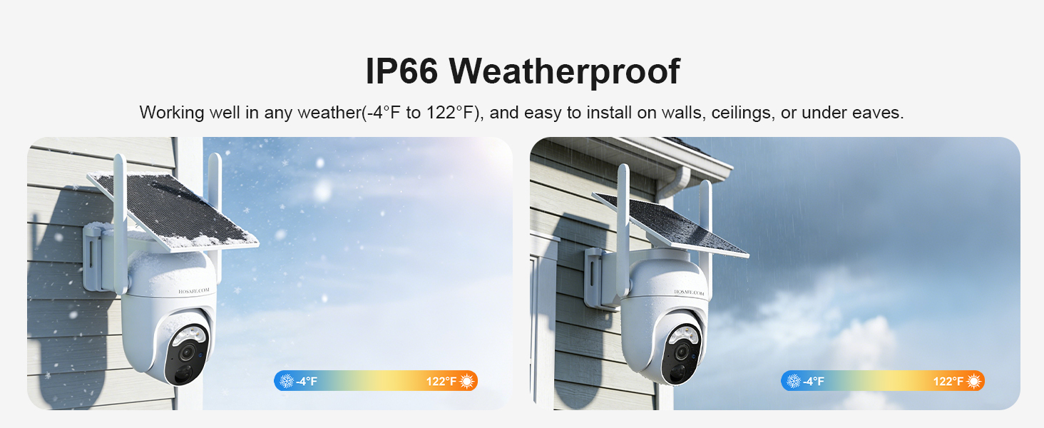 HOSAFE 2K Solar WiFi Security Camera