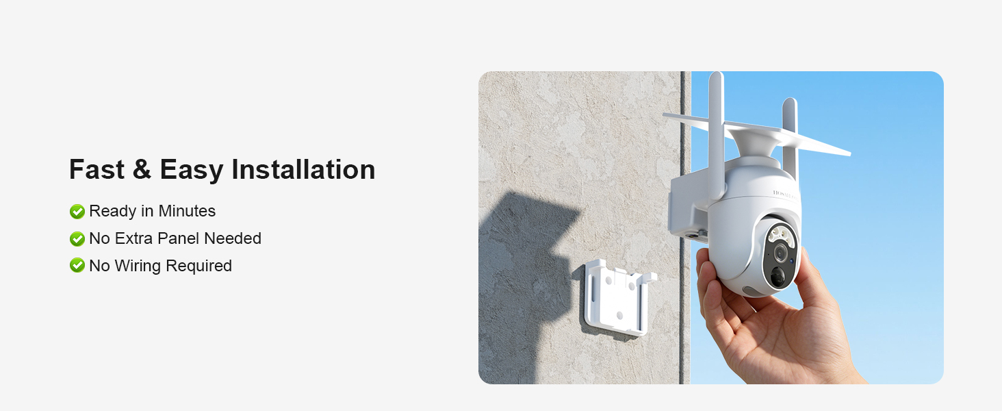 HOSAFE 2K Solar WiFi Security Camera
