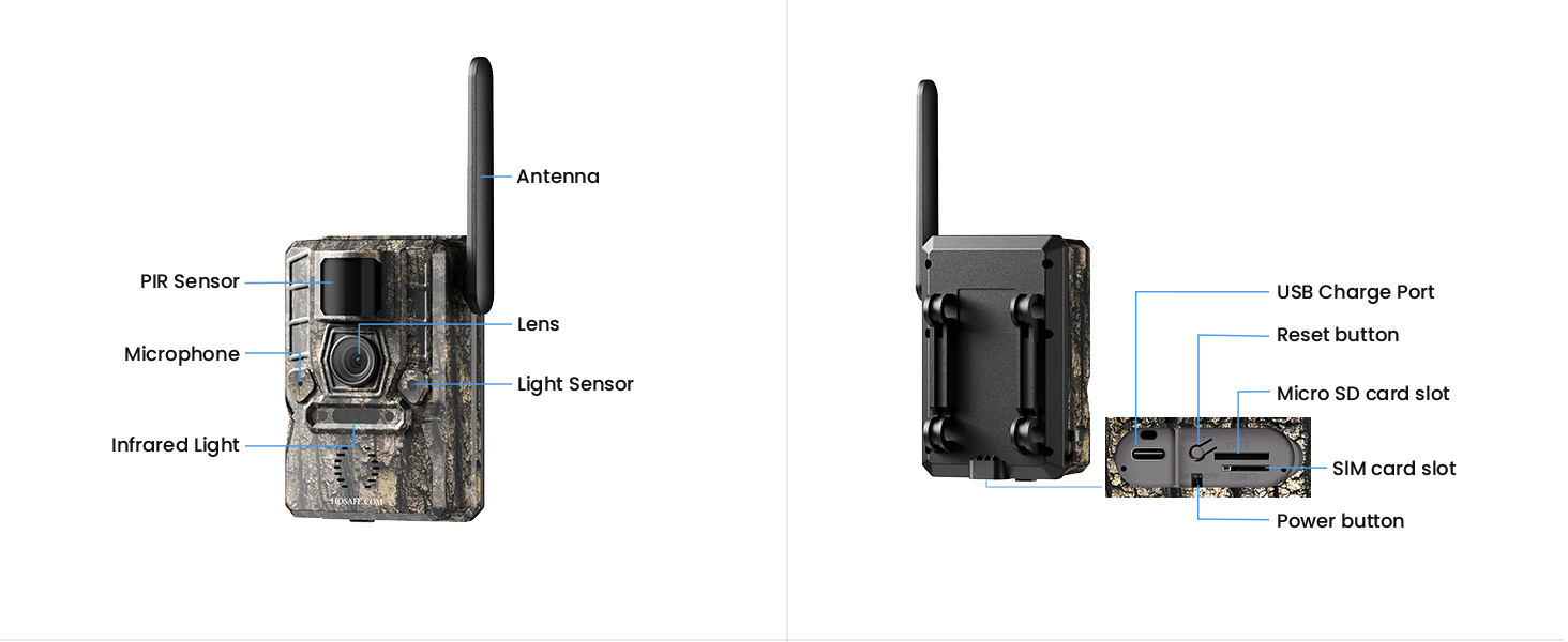 HOSAFE 4G Solar Cellular Trail Camera — Flash Sale