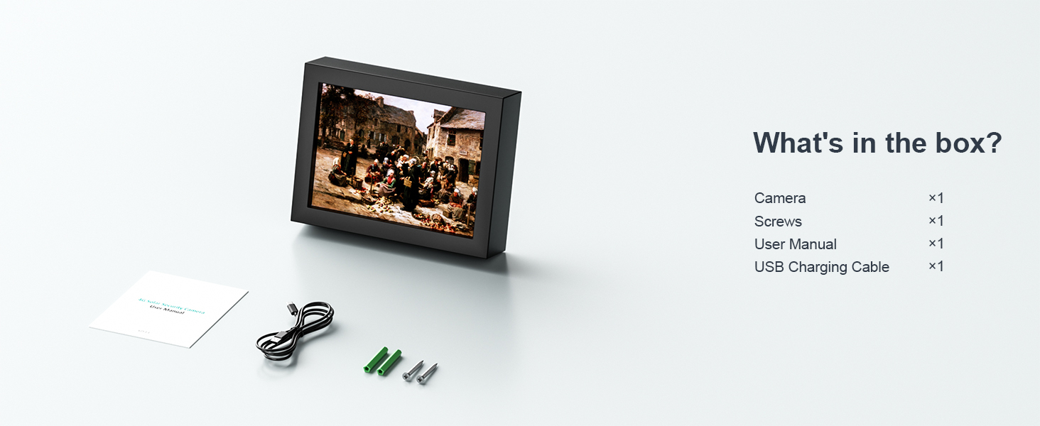 HOSAFE 4G Picture Frame Indoor Security Camera