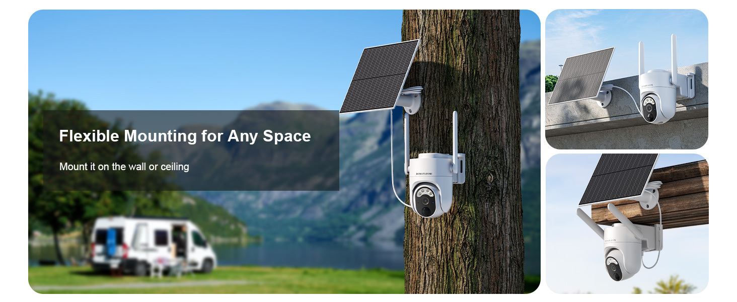 HOSAFE 4G Solar Security Camera with Built-in SIM