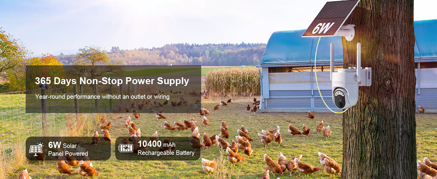 HOSAFE 4G Solar Security Camera with Built-in SIM