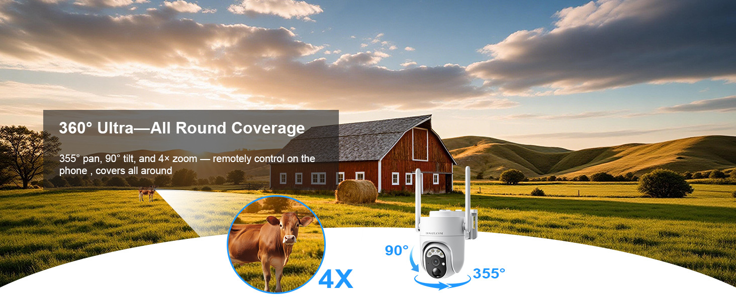 HOSAFE 4G Solar Security Camera with Built-in SIM