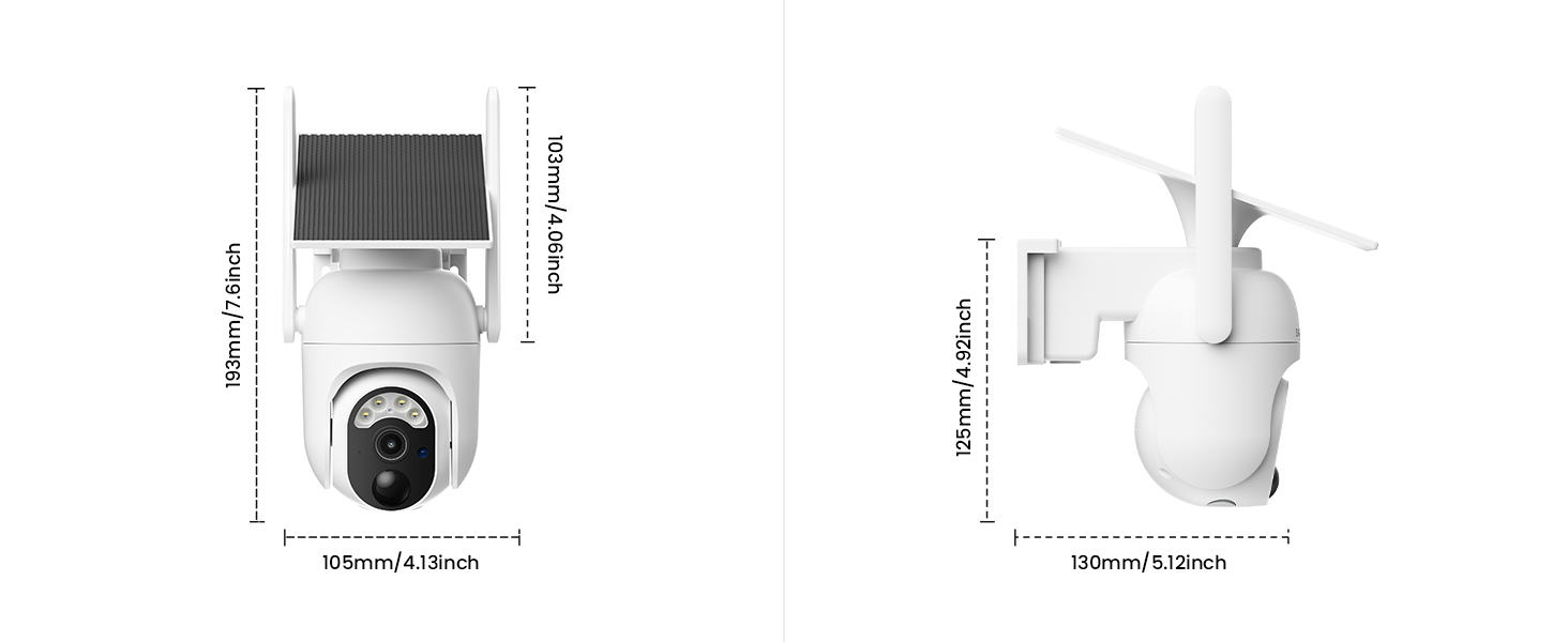 HOSAFE 2K Solar WiFi Security Camera