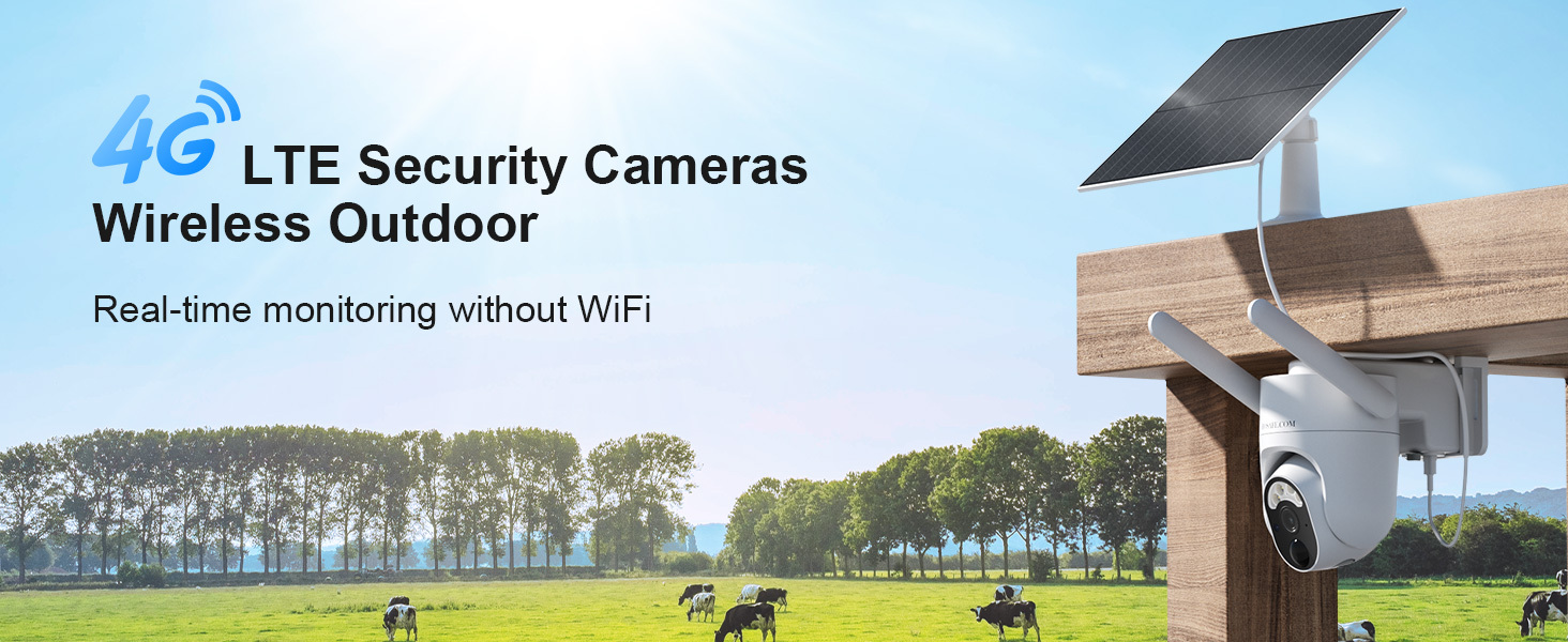 HOSAFE 4G Solar Security Camera with Built-in SIM