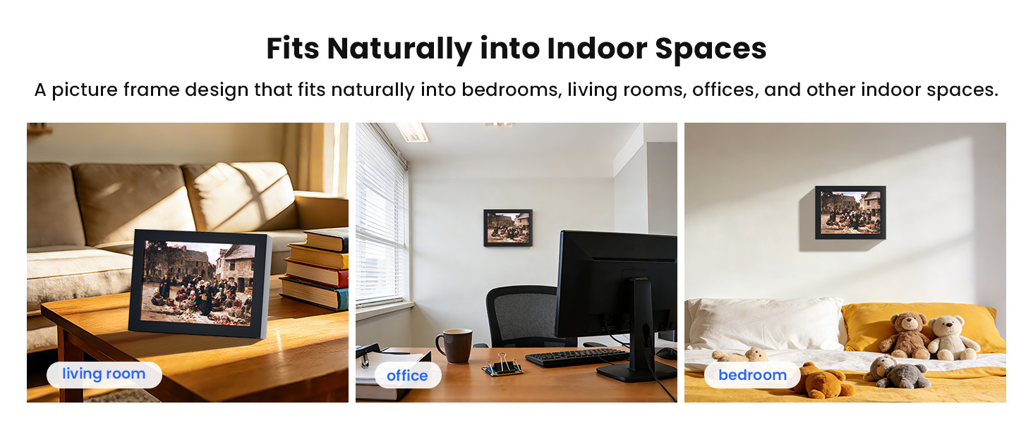 HOSAFE 4G Picture Frame Indoor Security Camera