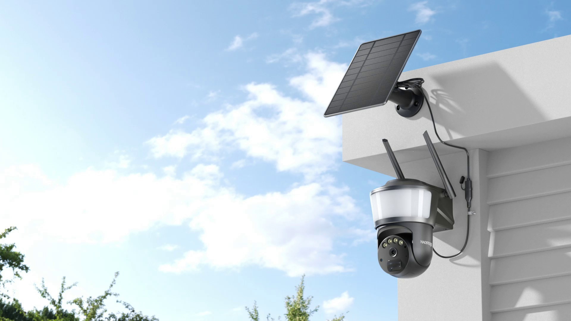 HOSAFE 4G Solar Floodlight Security Camera