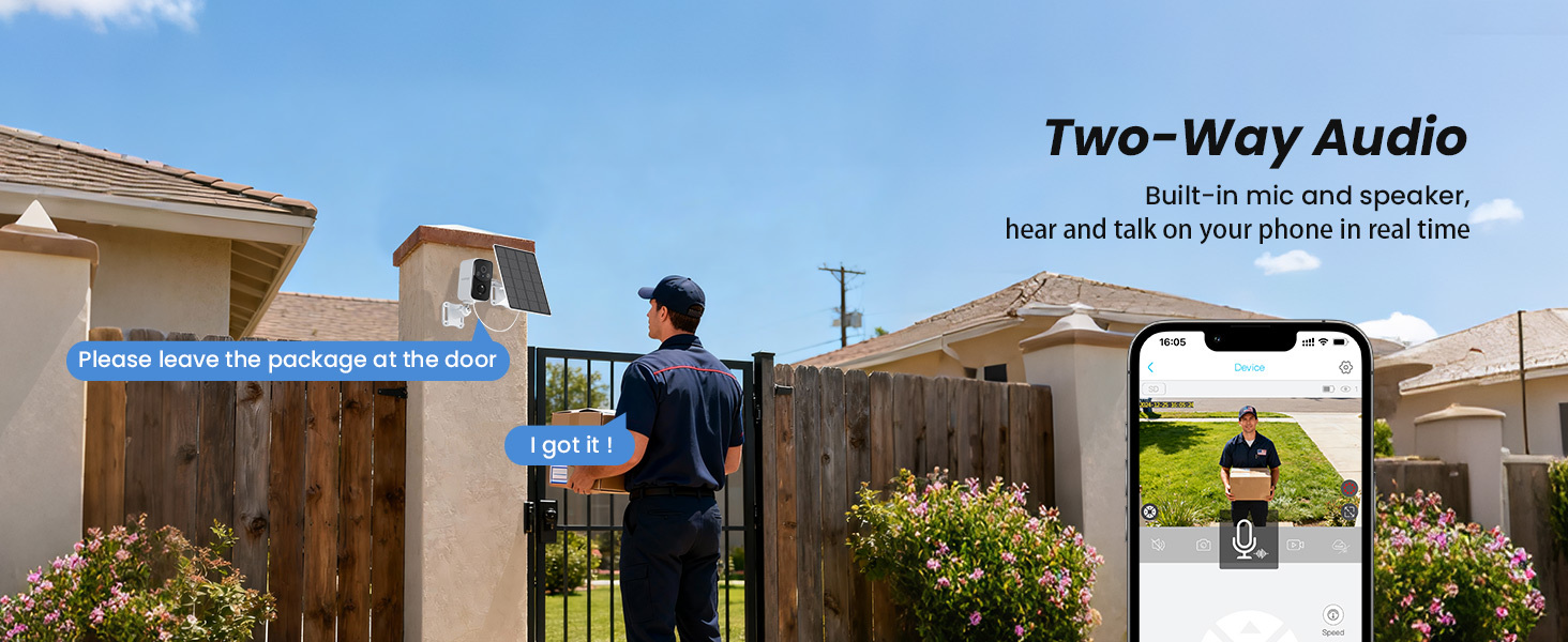 HOSAFE 2K Solar WiFi Outdoor Security Camera
