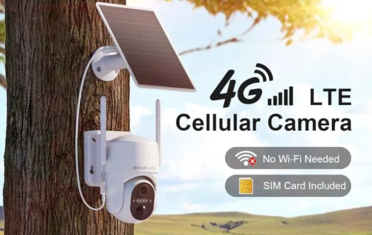 HOSAFE 4G LTE solar PTZ camera for locations without WiFi